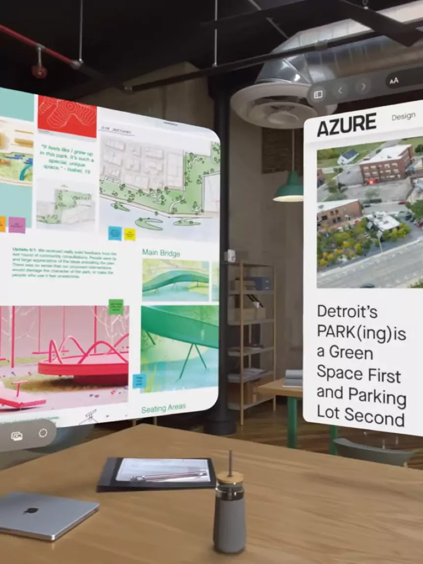 Apple's Vision Pro - Outward view