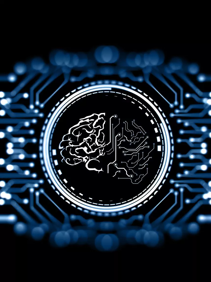 Abstract depiction of machine learning