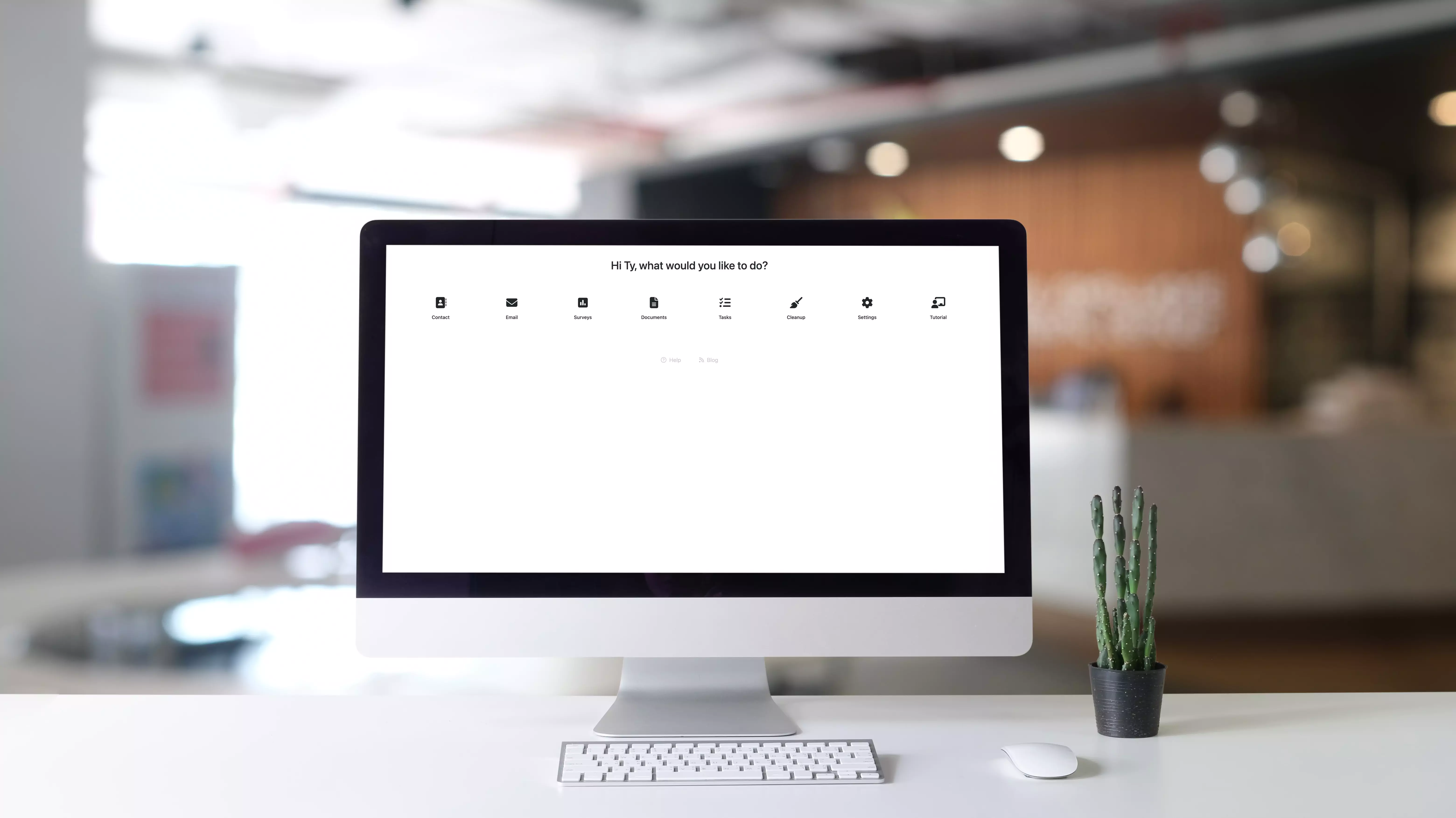 An organized digital workspace displaying clear movement — messages sent, tasks completed, deals progressing — visual proof of momentum replacing management.