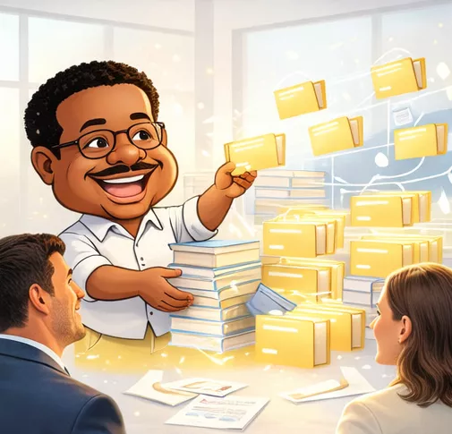 Knowledge response flow and reusable answer illustration