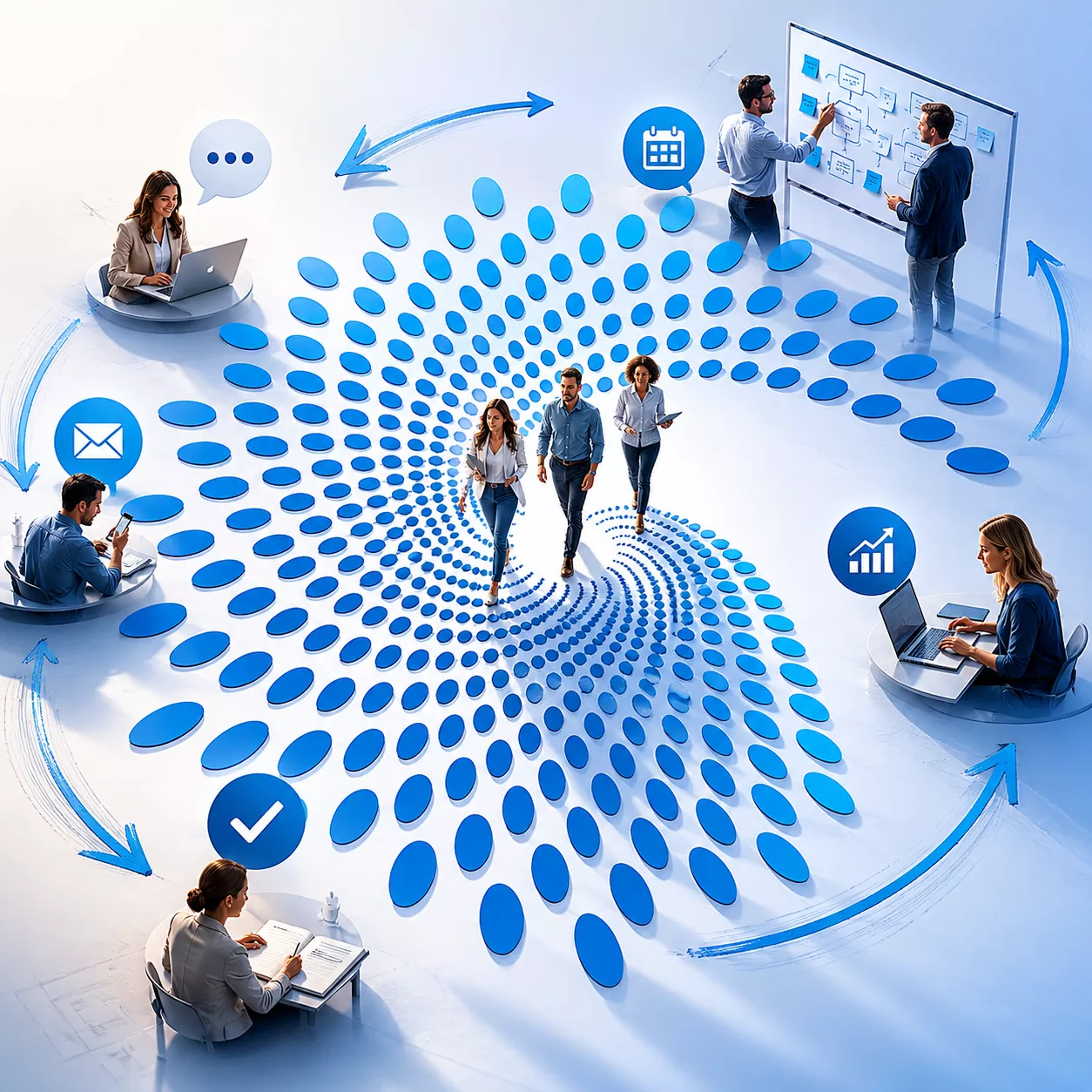 Executive analyzing IT team structure and headcount versus output