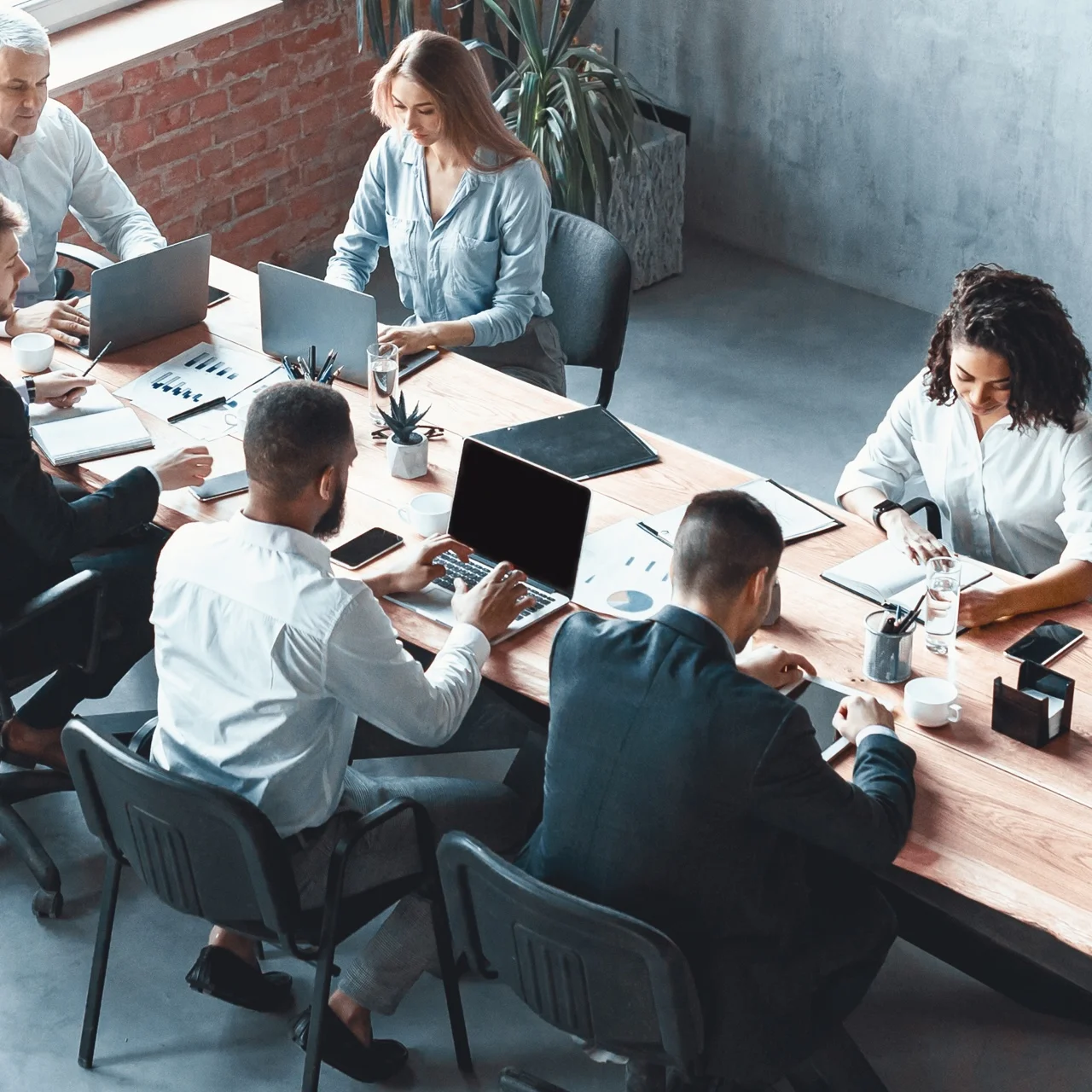 Diverse Team Working with Machine Learning