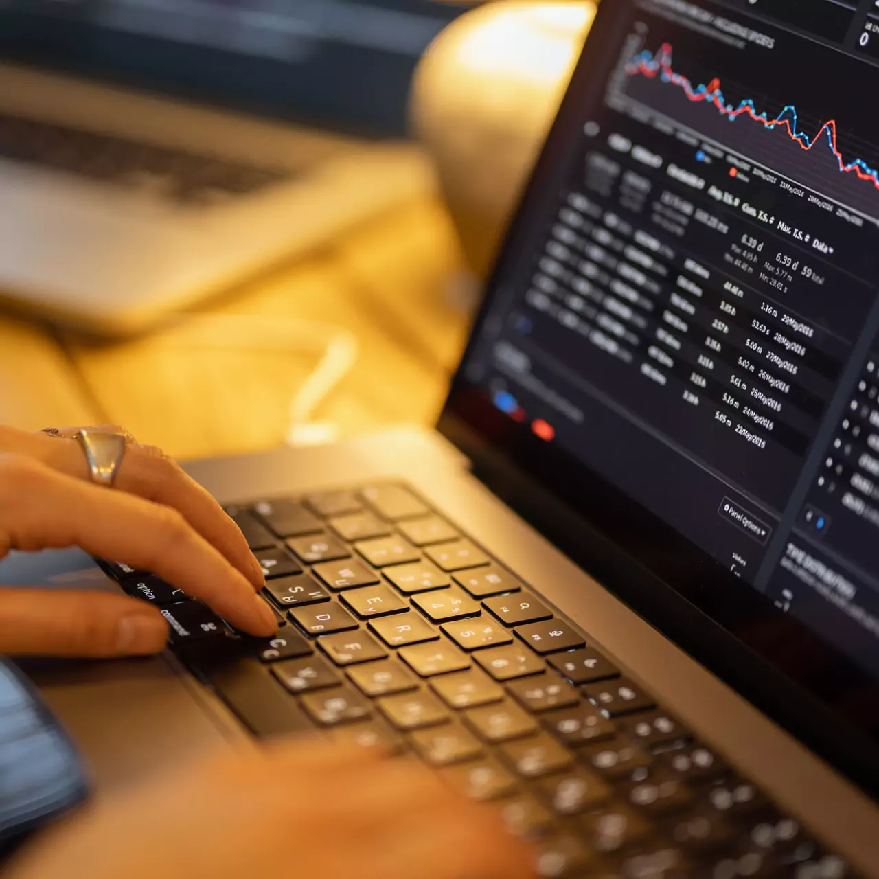 A sleek dashboard UI showcasing a custom software solution with data analytics and workflow automation.